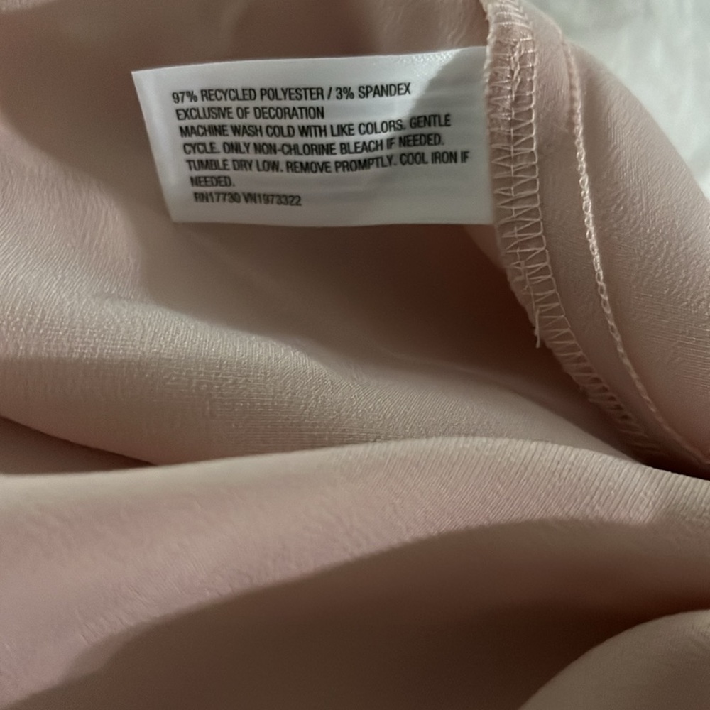 NWT size L Wild Fable Woman's Satin Lace Trim Midi Skirt ~ Pink - Picture 7 of 9